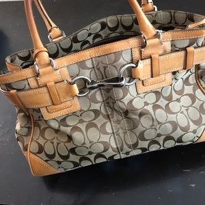 Authentic used Coach Hampton Carryall